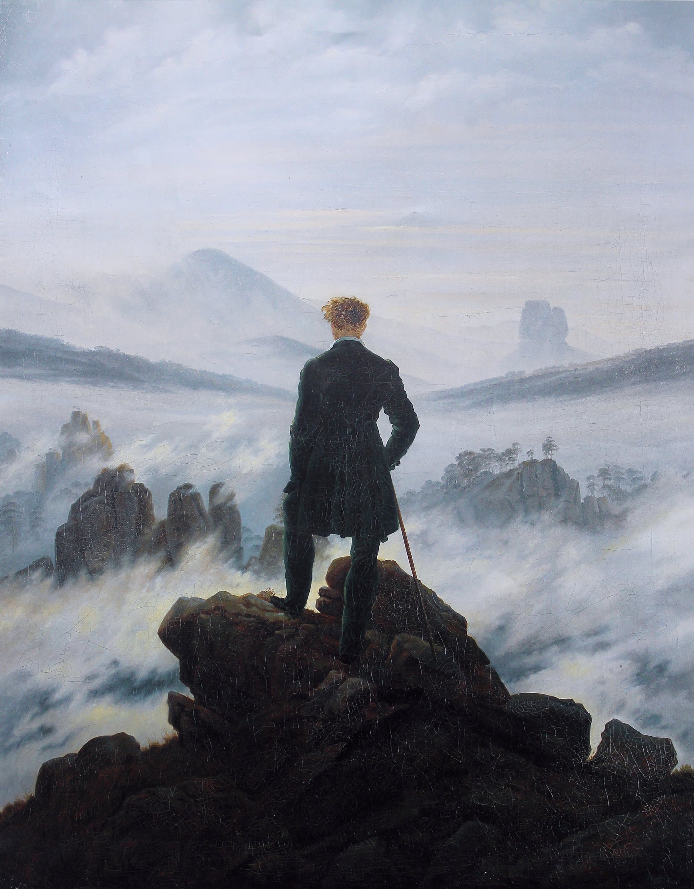 Wanderer above the Sea of Fog - Caspar David Friedrich (1818)